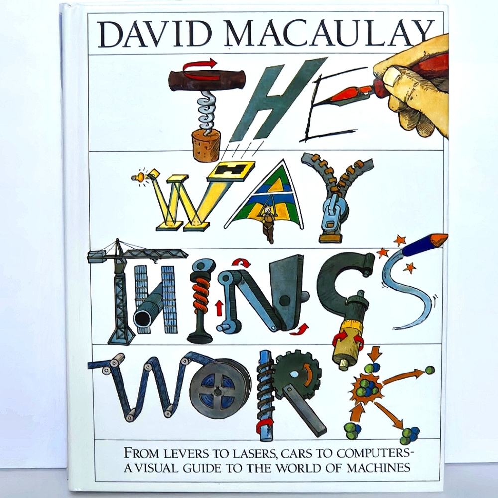 VTG 1988 The Way Things Work Hardcover Book David Macaulay STEM Educational